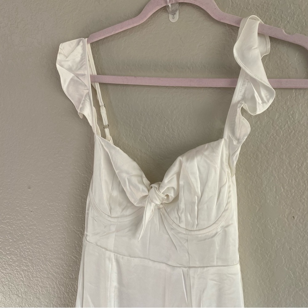 ASTR the Label Marla Flutter Strap Satin Minidress NEW - Picture 4 of 9